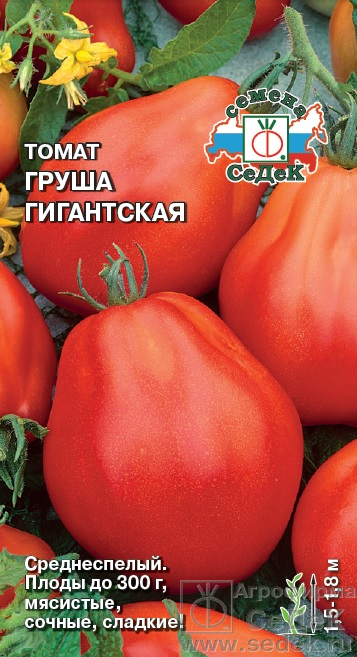 картинка Томат Груша Гиганская 0,1г ц/п (Седек)  магазин Одежда+ являющийся официальным дистрибьютором в России 