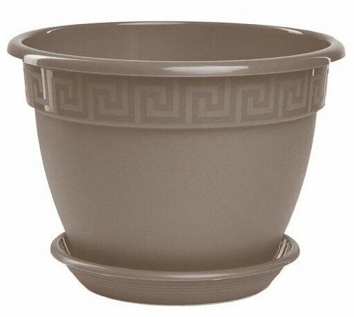 картинка Кашпо Антик 22 фрапе 3,6л (Техпласт) магазин Одежда+ являющийся официальным дистрибьютором в России 