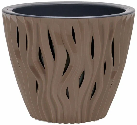 картинка Кашпо Вдохновение 2,25л мокачино КШ-9671 (ВМС) магазин Одежда+ являющийся официальным дистрибьютором в России 