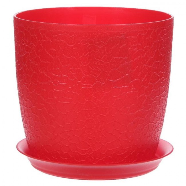 картинка Кашпо Верона 16 2,3л с/п красный М3096 (М пласт) магазин Одежда+ являющийся официальным дистрибьютором в России 