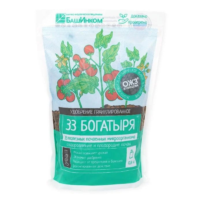 картинка 33 Богатыря почвооздаравливающ.микро/биол.препарат гранулы (БашИнком)  магазин Одежда+ являющийся официальным дистрибьютором в России 