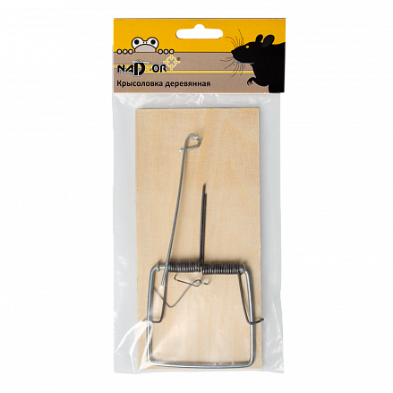 картинка Крысоловка деревянная 16,5*8см (NADZOR) 5/50 магазин Одежда+ являющийся официальным дистрибьютором в России 
