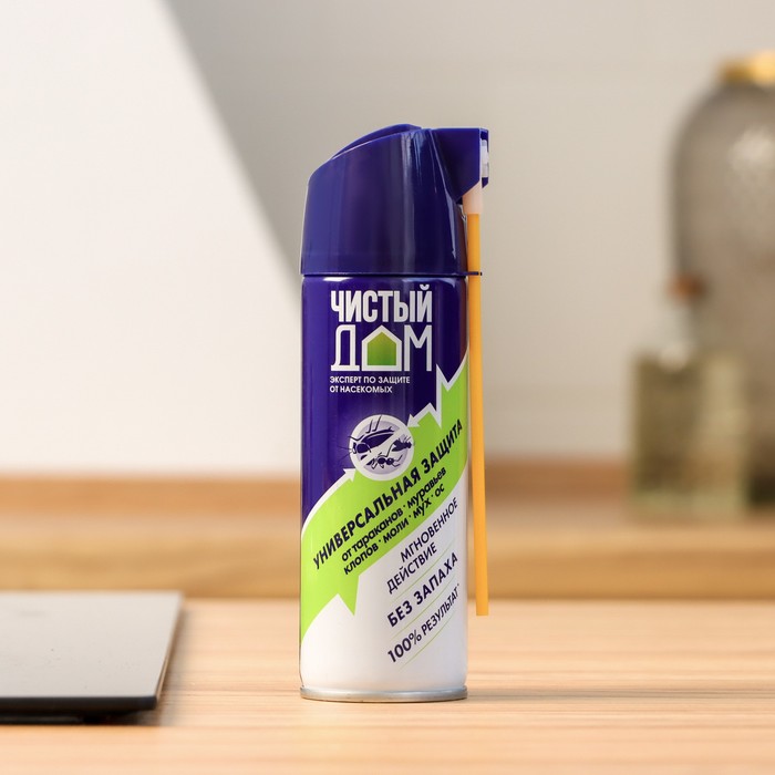 картинка Дихлофос (аэрозоль) Чистый Дом 150мл 02-921 (ТехЭкс) 6/24 без запаха магазин Одежда+ являющийся официальным дистрибьютором в России 