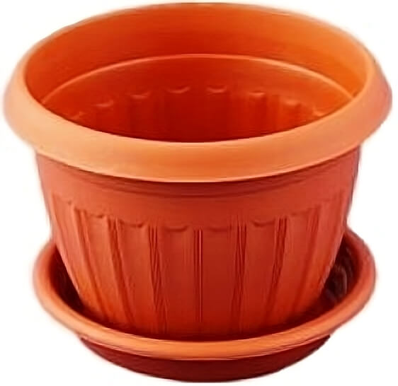 картинка Кашпо Афродита-6 с/п 8,5л терракот (СнабСибПром) магазин Одежда+ являющийся официальным дистрибьютором в России 