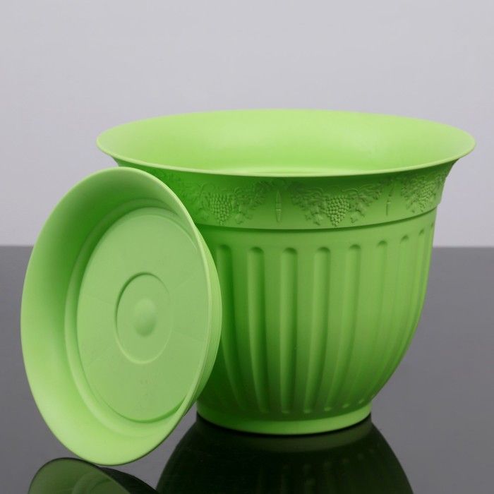 картинка Кашпо Виноград 16 с/п 1л папоротник (Техпласт) магазин Одежда+ являющийся официальным дистрибьютором в России 