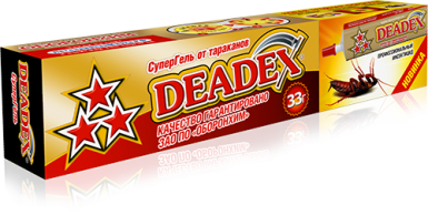 картинка Гель Деадекс от тараканов 30г шприц (Обор) 4/48 магазин Одежда+ являющийся официальным дистрибьютором в России 
