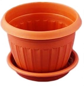 картинка Кашпо Афродита-5 с/п 4,8л терракот (СнабСибПром) магазин Одежда+ являющийся официальным дистрибьютором в России 