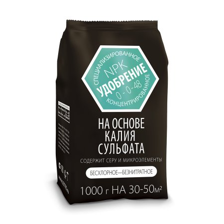 картинка Удобрение на основе сульфата калия 1кг Агроуспех (Летто) 5/15 магазин Одежда+ являющийся официальным дистрибьютором в России 