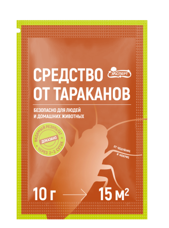 картинка Средство от тараканов, чешуйниц, мокриц Эксперт 10г *(ЛамаТ) 10/150 магазин Одежда+ являющийся официальным дистрибьютором в России 