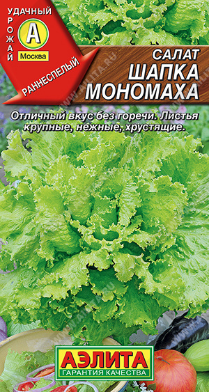картинка Салат Шапка Мономаха 0,5г ц/п (Аэлита) Новинка магазин Одежда+ являющийся официальным дистрибьютором в России 