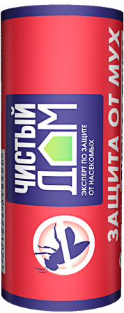 картинка Лента липкая от мух Чистый дом 02-188 (ТехЭкс) 10/120 магазин Одежда+ являющийся официальным дистрибьютором в России 