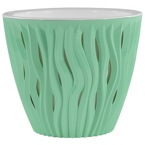 картинка Кашпо Вдохновение 5,7л мята КШ-8658 (ВМС) магазин Одежда+ являющийся официальным дистрибьютором в России 