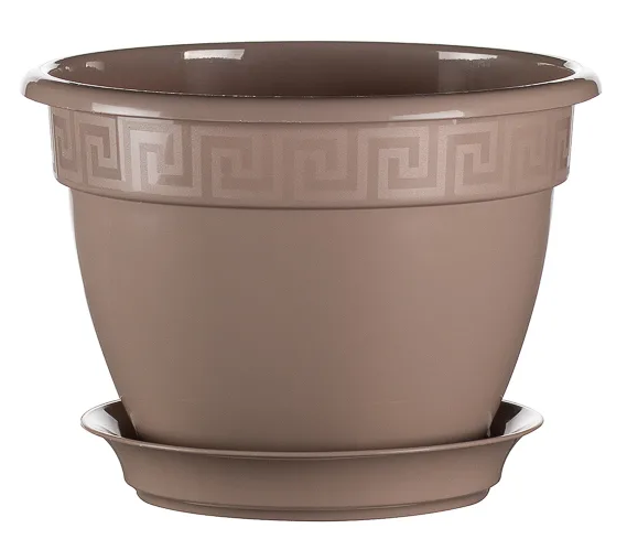 картинка Кашпо Антик 32 фрапе 10л (Техпласт) магазин Одежда+ являющийся официальным дистрибьютором в России 