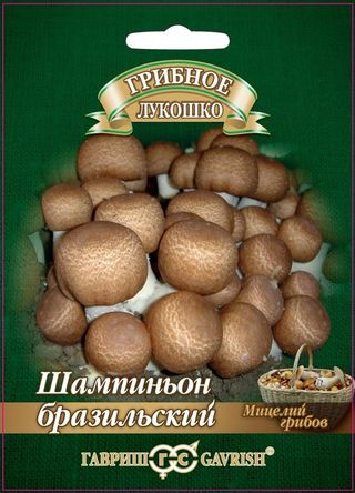 картинка Мицелий грибов Шампиньон Бразильский на зерновом субстрате 15мл (Гавриш) магазин Одежда+ являющийся официальным дистрибьютором в России 