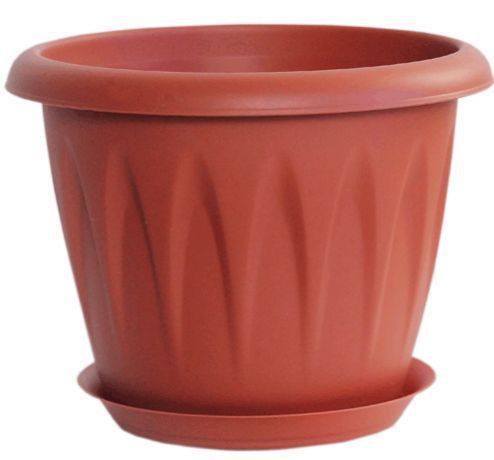 картинка Кашпо Алиция 20 с/п терракот 2,6л (М пласт) магазин Одежда+ являющийся официальным дистрибьютором в России 