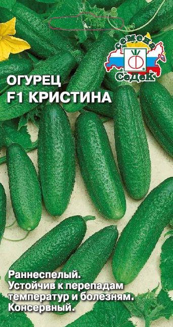 картинка Огурец Кристина F1 0,2г ц/п (Седек) магазин Одежда+ являющийся официальным дистрибьютором в России 