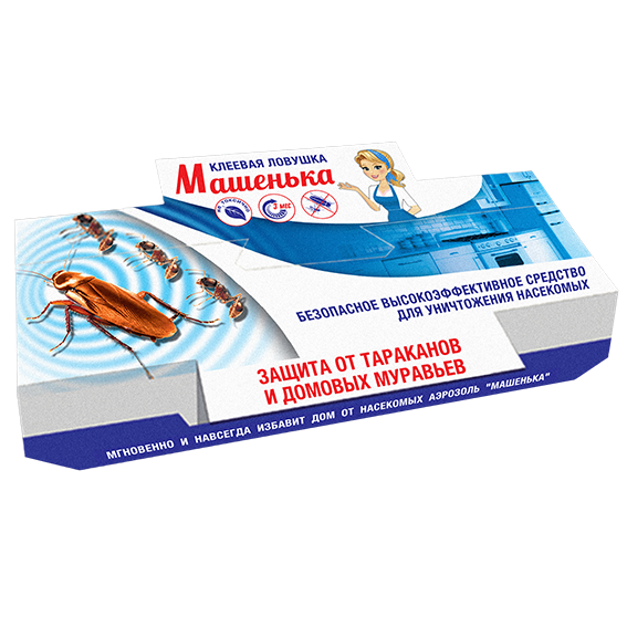 картинка Ловушка Машенька от тараканов и дом.муравьев 25г (Агровит) 10/120 магазин Одежда+ являющийся официальным дистрибьютором в России 