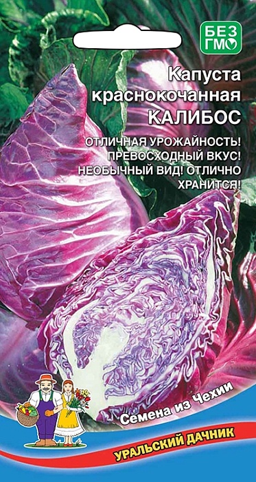 картинка Капуста краснокочанная Калибос 0,3г ц/п (УД) с/поздняя, 1,5-2кг магазин Одежда+ являющийся официальным дистрибьютором в России 