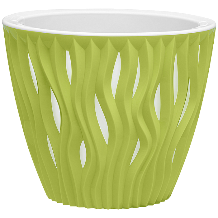 картинка Кашпо Вдохновение 7,5л фисташковый (ВМС) магазин Одежда+ являющийся официальным дистрибьютором в России 