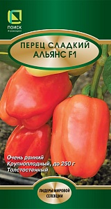 Перец Альянс F1 12шт ц/п (Поиск) ранний, красный, 6-8мм