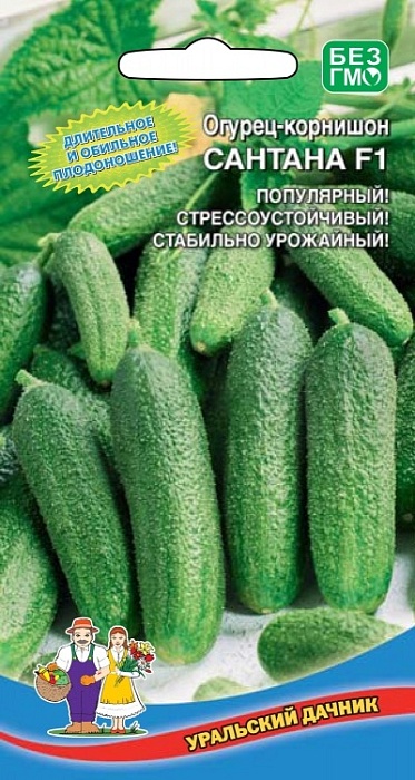 картинка Огурец Сантана F1 10шт ц/п (УД) Овощной рай магазин Одежда+ являющийся официальным дистрибьютором в России 