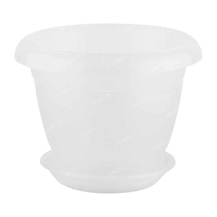 картинка Горшок д/орхидей Фестона 22 3,3л с/п прозрачный (Техпласт) магазин Одежда+ являющийся официальным дистрибьютором в России 