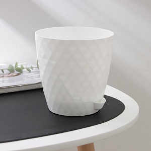 Кашпо Румба 1,5л Белый (ПластАвеню) 2/32