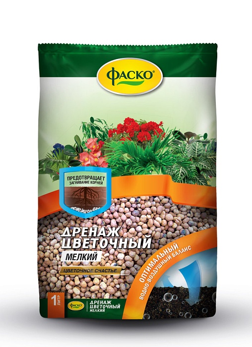 картинка Дренаж керамзитовый мелкий 1л (Фаско) 5/20 магазин Одежда+ являющийся официальным дистрибьютором в России 