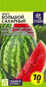 Арбуз Большой Сахарный 1г ц/п (СемАлт) скор., масса до 11кг