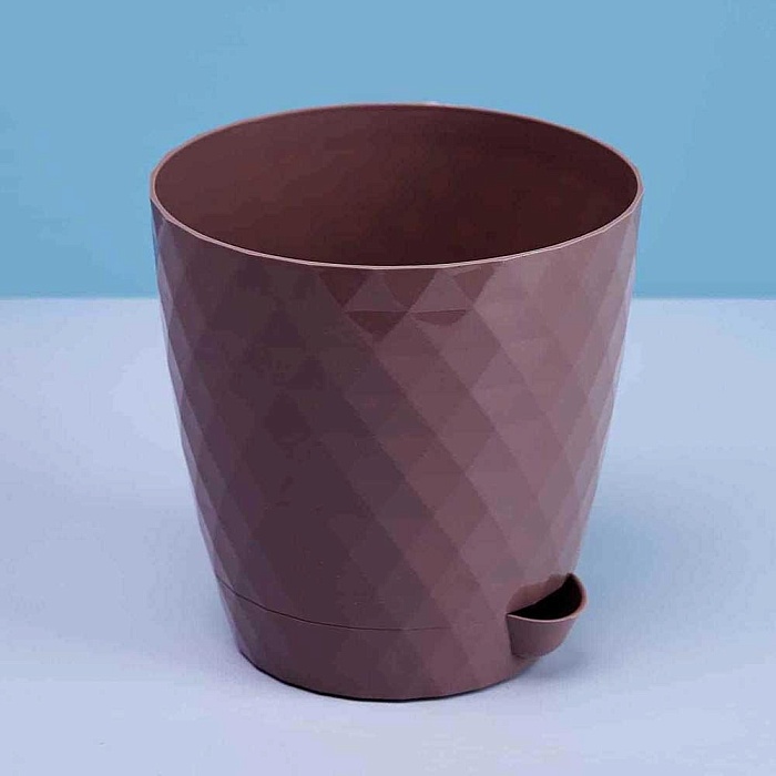 картинка Кашпо Румба 3л Мокко (ПластАвеню) 2/24 магазин Одежда+ являющийся официальным дистрибьютором в России 