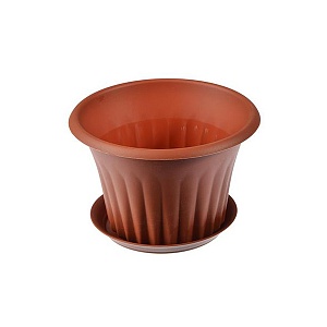 Кашпо Кэрол 16 с/п терракот (М пласт)