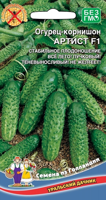 картинка Огурец Артист F1 6шт ц/п (УД) ранний магазин Одежда+ являющийся официальным дистрибьютором в России 