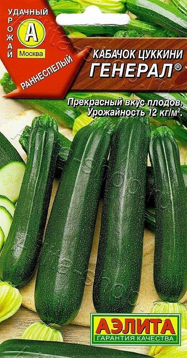 картинка Кабачок Генерал цуккини 1г ц/п (Аэлита) т/зеленые магазин Одежда+ являющийся официальным дистрибьютором в России 