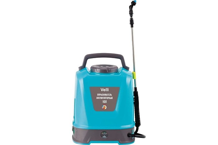 картинка Опрыскиватель аккумуляторный ранцевый Velli 8л  магазин Одежда+ являющийся официальным дистрибьютором в России 