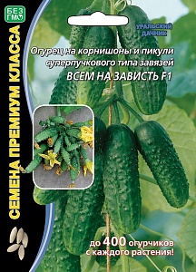 Огурец Всем на зависть F1 5шт ц/п б/ф (УД) корнишон,букетного типа завязей