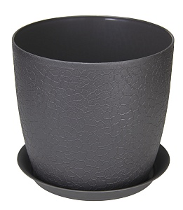 Кашпо Верона 18 с/п графитовый 3л (Алеана)