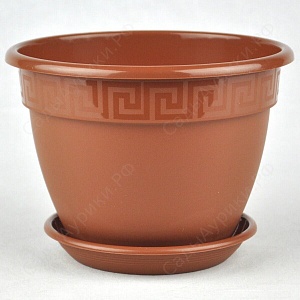 Кашпо Антик 19 терракот 2,6л (Техпласт)