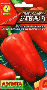 Перец Екатерина F1 ц/п (Аэлита) среднер.красн.200г.тол