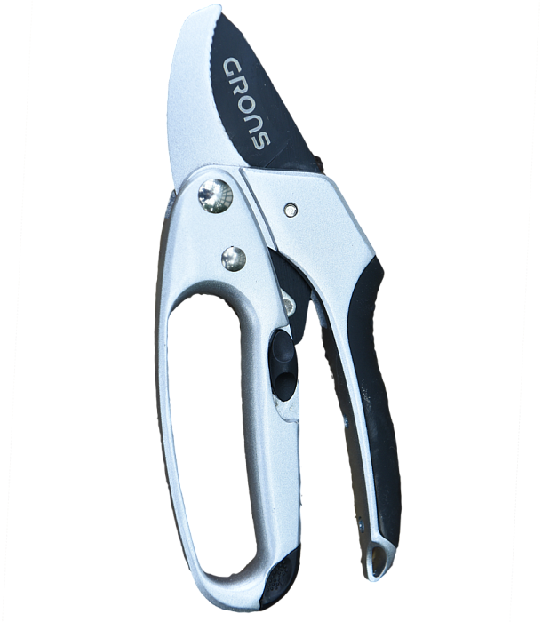 картинка Секатор с храповым механизмом EasyStep Е005 магазин Одежда+ являющийся официальным дистрибьютором в России 