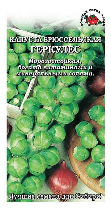 картинка Капуста брюссельская Геркулес 0,3г ц/п (З/Сотка) поздняя магазин Одежда+ являющийся официальным дистрибьютором в России 