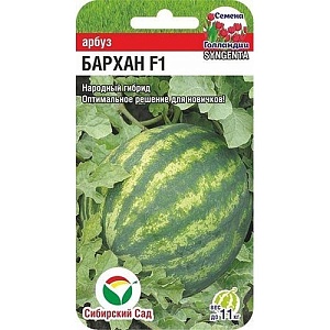 Арбуз Дютина-2 (СРД-2) 4шт (СибСад) сверх ранний, 4-5кг