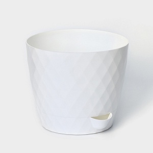 Кашпо Румба 1л Белый (ПластАвеню) 2/30