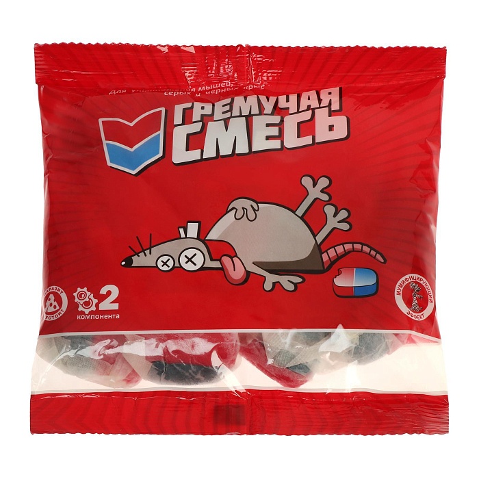 картинка Гремучая смесь, МИКС, тесто-брикет 200г (Виста) 10/50 КРАСН. магазин Одежда+ являющийся официальным дистрибьютором в России 