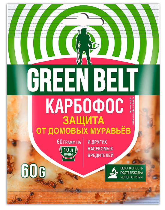 картинка Карбофос 60г (ТехЭкс) 10/100 магазин Одежда+ являющийся официальным дистрибьютором в России 