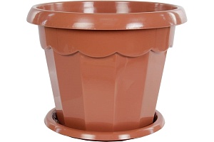 Кашпо Гармония 7л с/п корич. (Альтернатива)