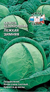 Капуста Лежкая зимняя 0,5г ц/п (Седек) позднеспелая, хранится до весны