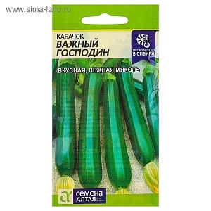 Кабачок Важный Господин 2г ц/п (СемАлт) ярко-зеленые