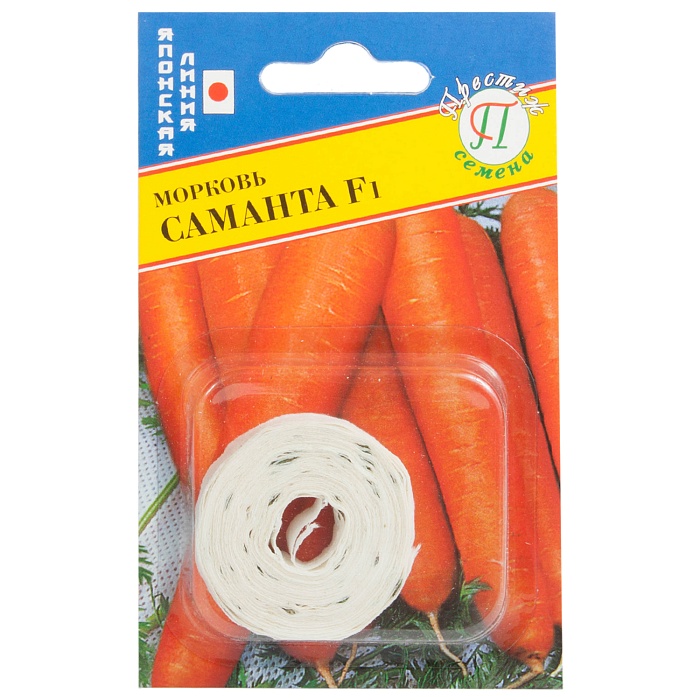 картинка Морковь лента Саманта F1 6м (Престиж) магазин Одежда+ являющийся официальным дистрибьютором в России 
