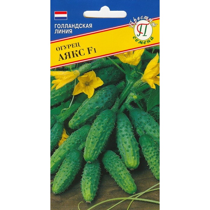 картинка Огурец Аякс F1 10шт (Престиж) ранн.пчелооп.12см.корни магазин Одежда+ являющийся официальным дистрибьютором в России 