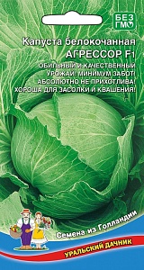 Капуста Агрессор F1 12шт ц/п (УД) ср/сп, 3-5 кг